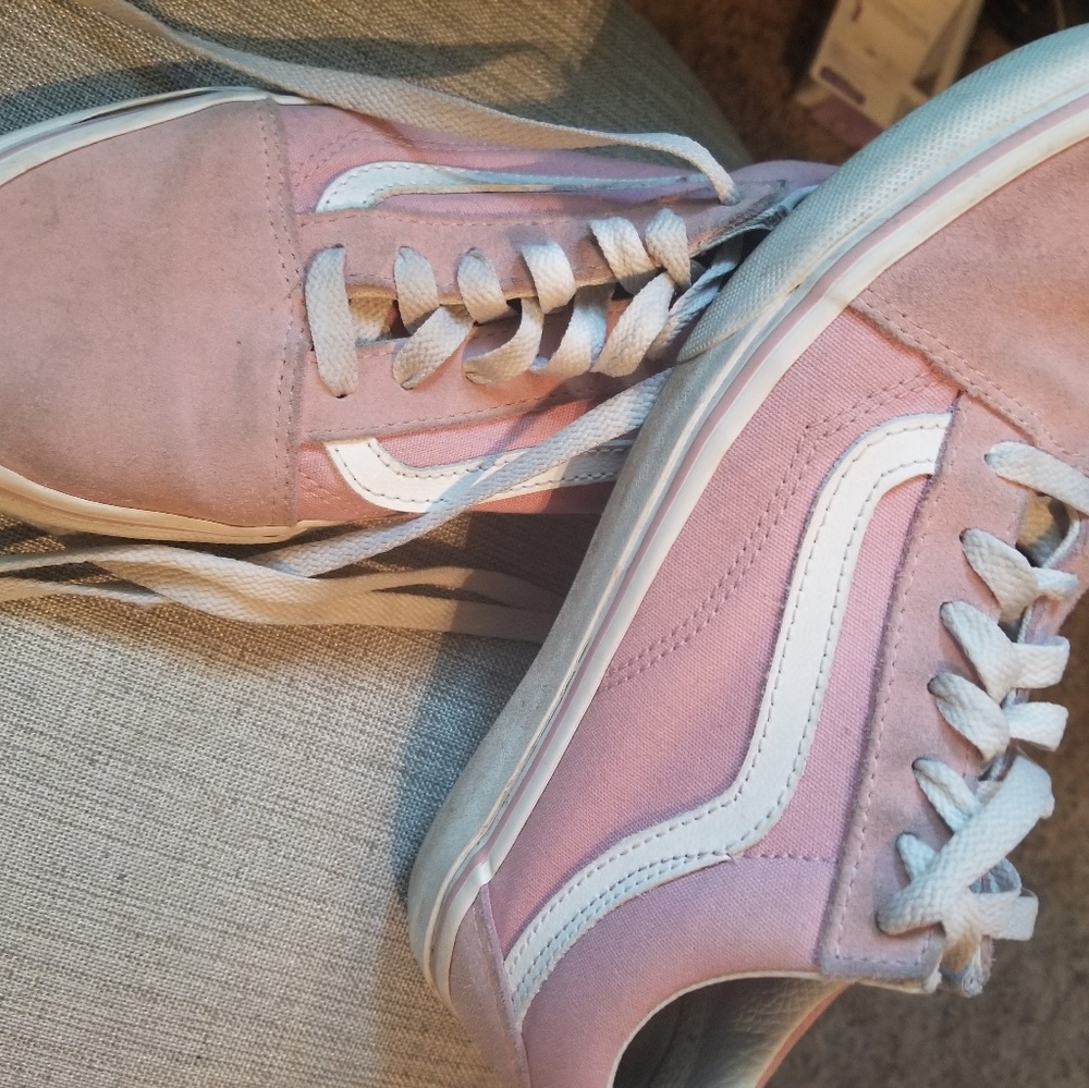 Size 7.5 Old School Vans Pink